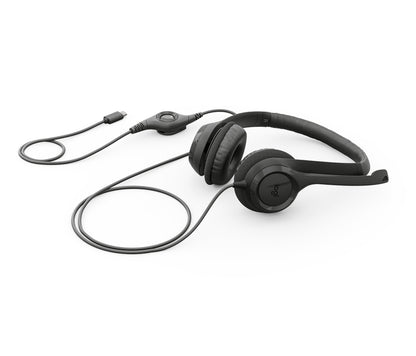 Logitech H390 Headset Wired Head-band Calls/Music USB Type-C Black