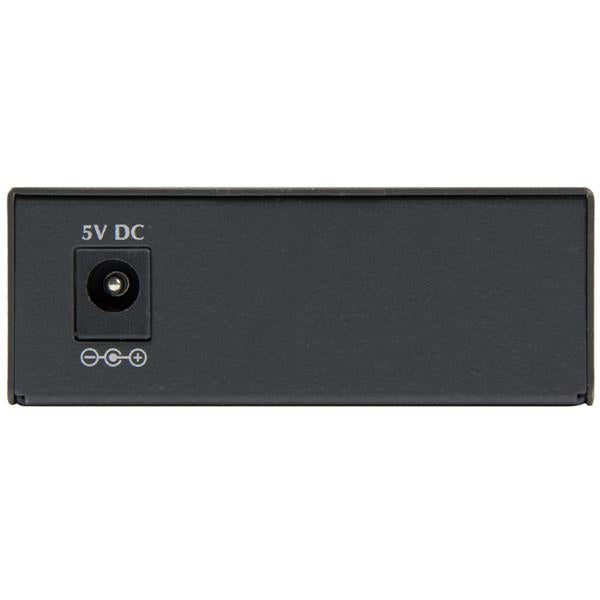 StarTech.com Multi-Mode (MM) / Single Mode (SM) Fiber Media Converter for 10/100/1000 Networks, Standalone Gigabit Ethernet to Fiber Converter, Open SFP Slot - TAA Networking