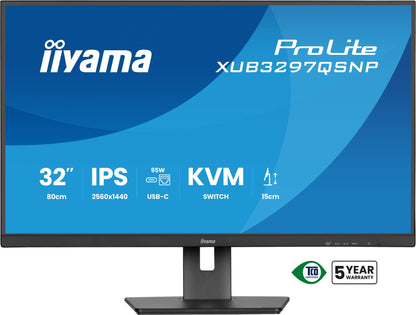 iiyama ProLite XUB3297QSNP-B1 32" QHD IPS 100Hz Monitor