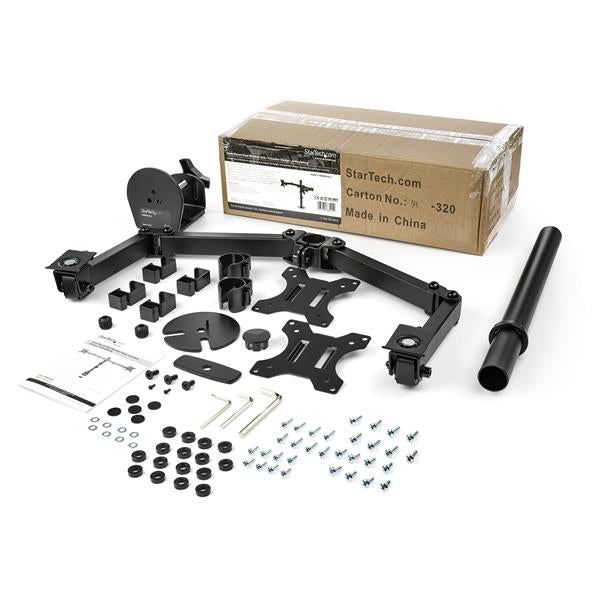 StarTech.com Desk Mount Dual Monitor Arm - Desk Clamp / Grommet VESA Monitor Mount