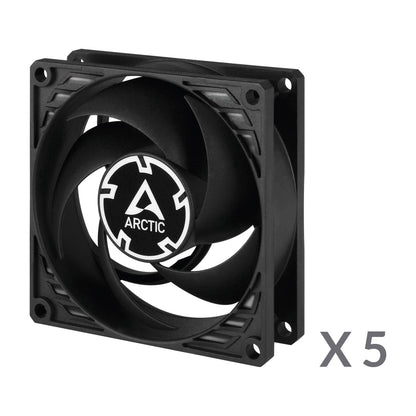 ARCTIC P8 PWM PST Value Pack - Pressure-optimised 80 mm Fan with PWM PST Cooling