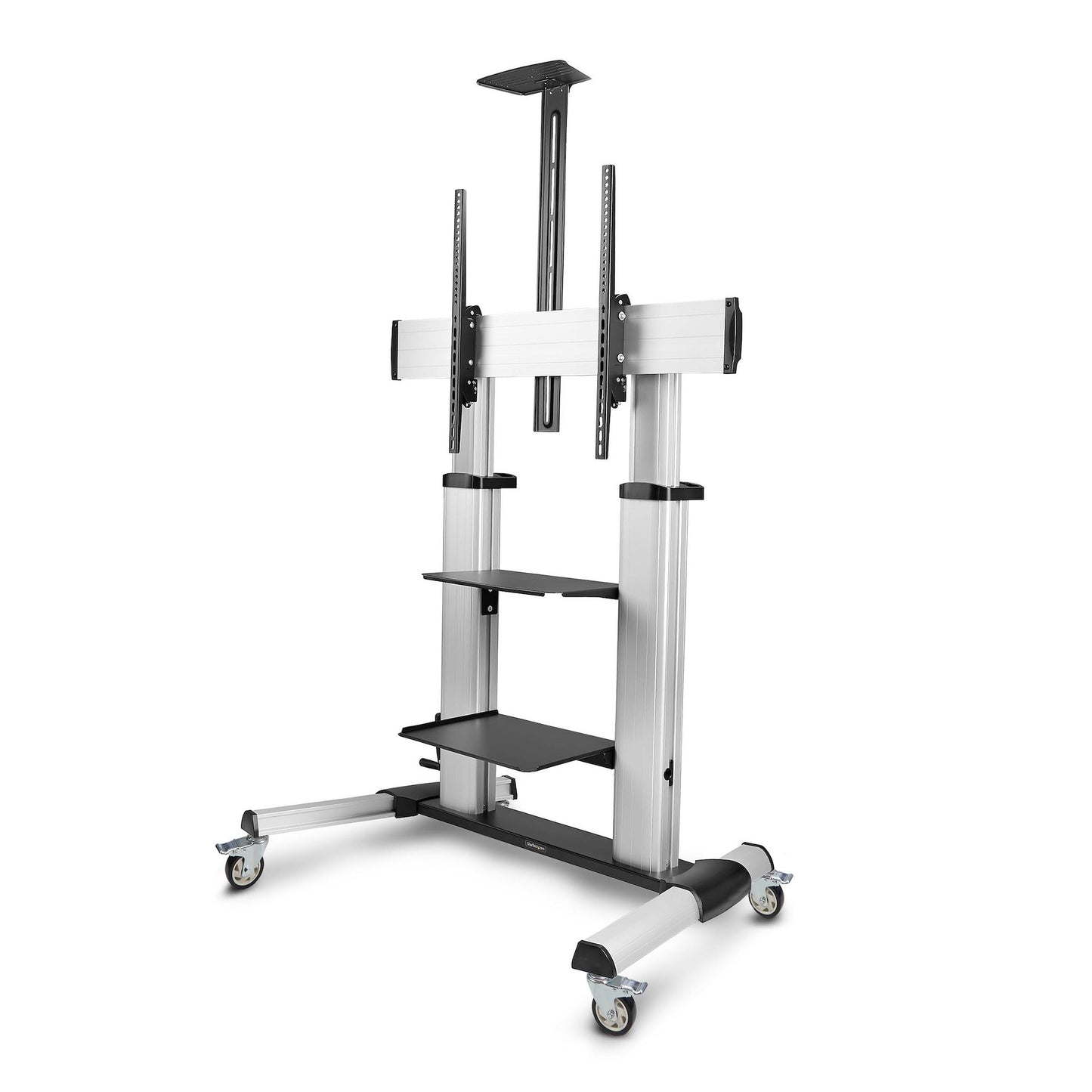 StarTech.com Rolling TV Cart/Stand On Wheels For 60-100inch Flat Screens Up To 220lb Mount
