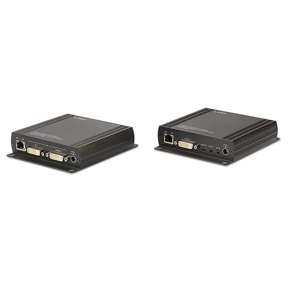 Lindy 140m Cat.6 DVI-D, USB, Audio and RS-232 KVM Extender KVM Switch