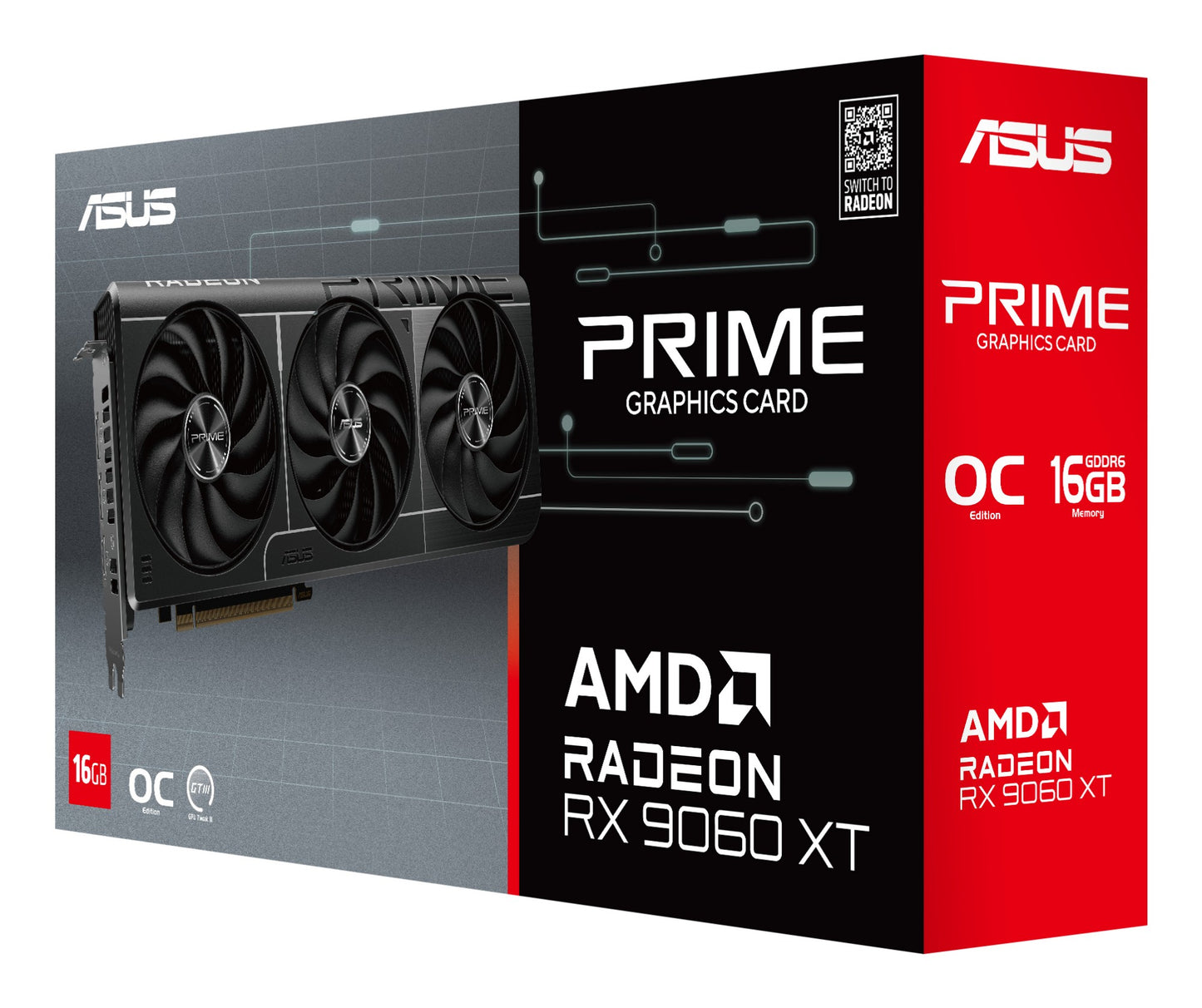 ASUS Prime Radeon RX 9060 XT 16GB GDDR6 Graphics Card