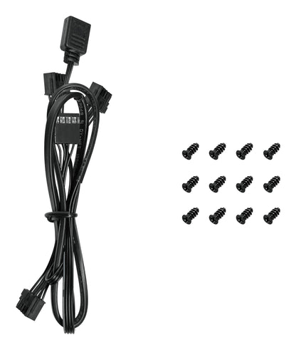 DeepCool FL12-3 in 1 Computer case Fan 12 cm Black 3 pc(s) Cooling