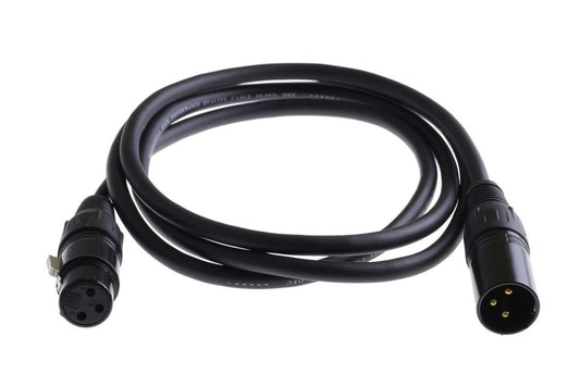 Microconnect PRO XLR cable 20m, AWG24, OFC, Balances, shielded, PVC, OD6,0mm, black