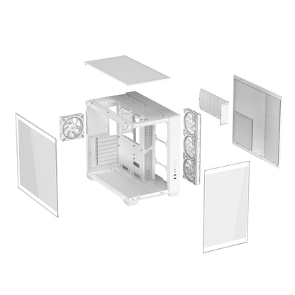 ASUS A32 Plus TG ARGB White Midi Tower PC Case