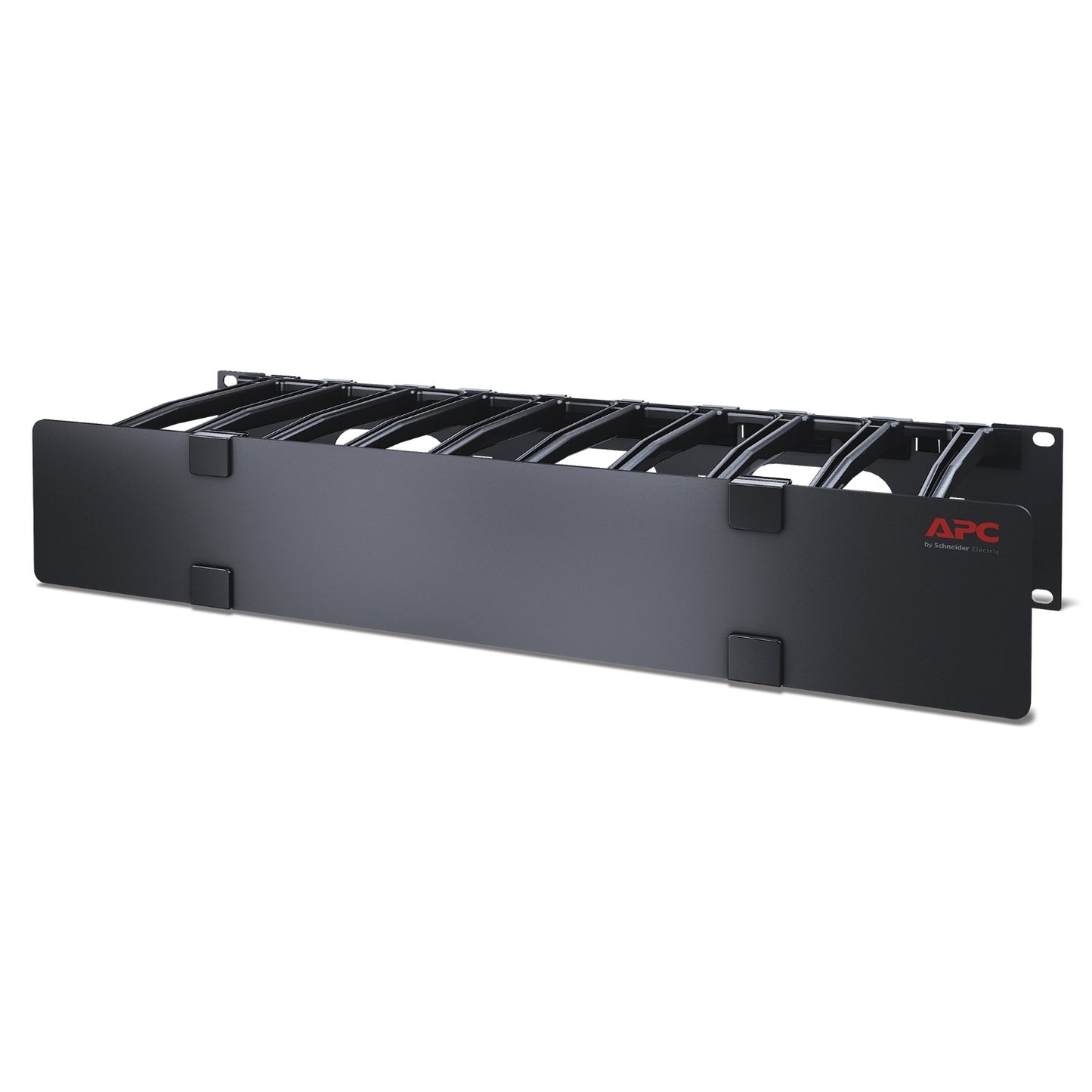 APC NetShelter Cable Management, Horizontal Cable Manager, 2U, Single Side with Rack (AR8606)