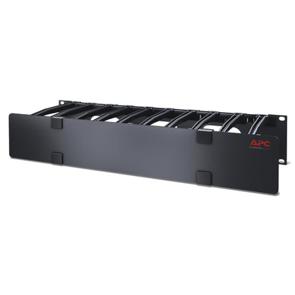APC NetShelter Cable Management, Horizontal Cable Manager, 2U, Single Side with Rack (AR8606)