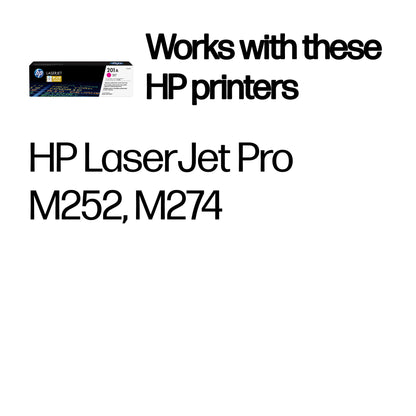 HP CF403A/201A Magenta Toner Cartridge (1.33K pages, HP Pro M 252)