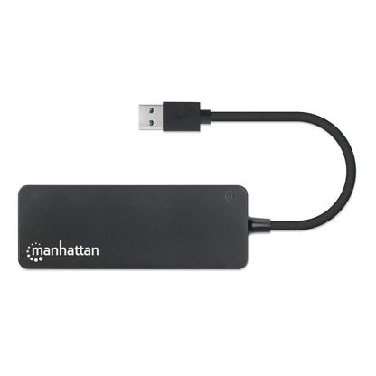 Manhattan USB-A 4-Port Hub, 4x USB-A Ports, 5 Gbps (USB 3.2 Gen1 aka USB 3.0), USB