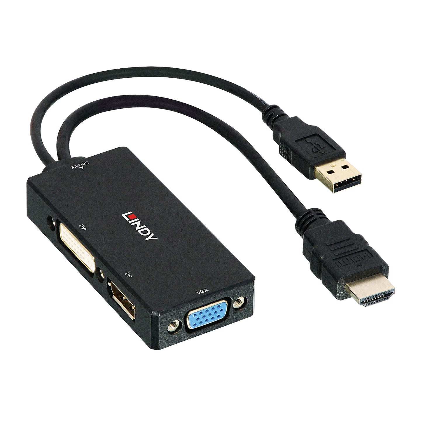 Lindy HDMI to DisplayPort, DVI and VGA Converter Cable