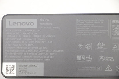 Lenovo 5A10W86262 power adapter/inverter Indoor 65 W Black Charger