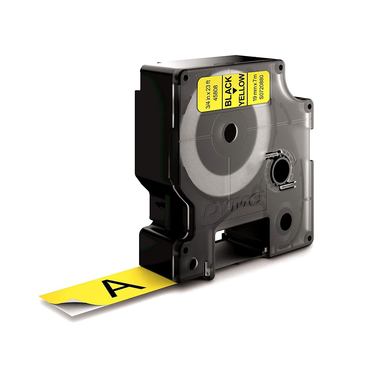 DYMO 45808/S0720880 DirectLabel-etikettes black on yellow 19mm x 7m for Dymo D1 Labels