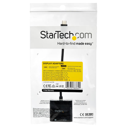 StarTech.com USB C to DisplayPort Adapter with Power Delivery - 8K 60Hz /4K 120Hz Hub