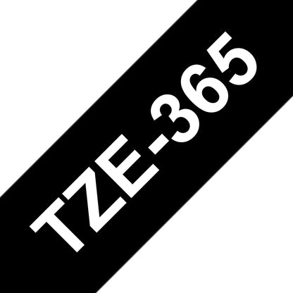 Brother TZE-365 DirectLabel white on black Laminat 36mm x 8m for Brother P-Touch TZ Labels