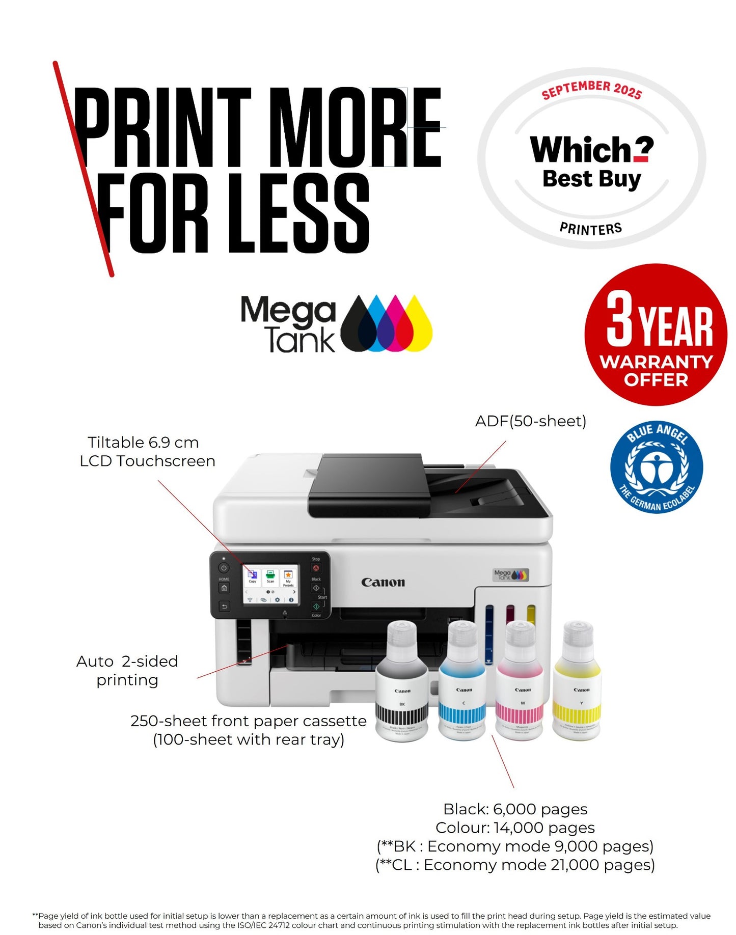 Canon MAXIFY GX6150 Inkjet A4 600 x 1200 DPI Wi-Fi Printer