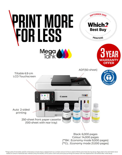 Canon MAXIFY GX6150 Inkjet A4 600 x 1200 DPI Wi-Fi Printer