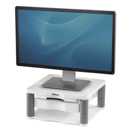 Fellowes Computer Monitor Stand with 3 Height Adjustments - Premium Monitor Riser Mount (91713)