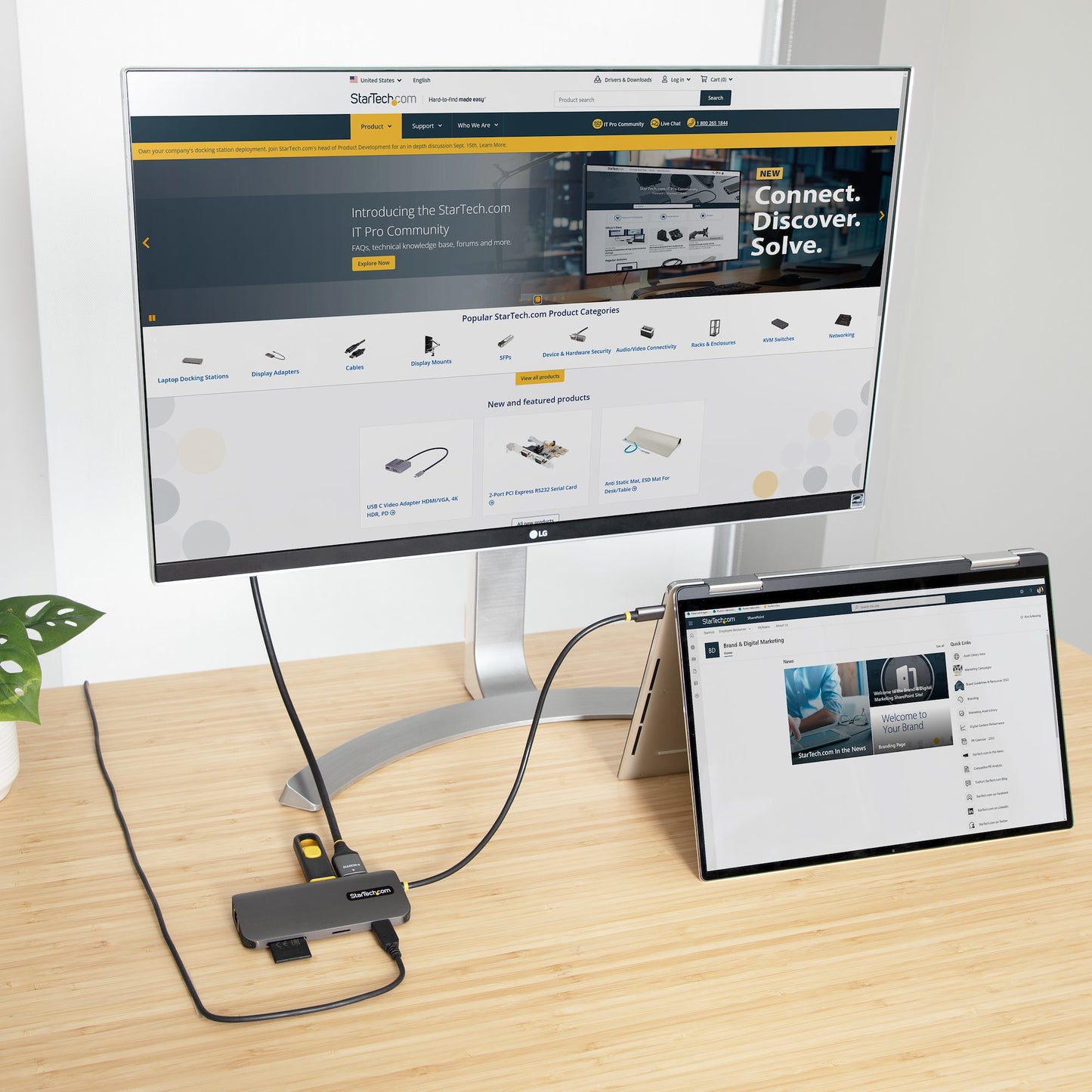 StarTech.com Multiport Adapter 60Hz USB-C Docking Station 100W