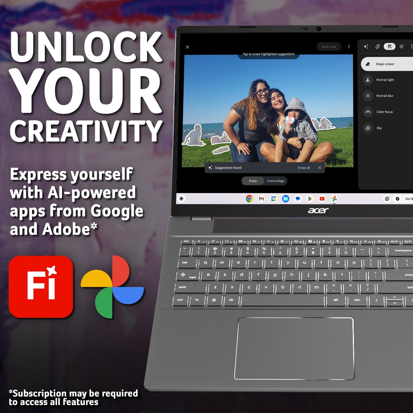 Acer Chromebook Plus 516 CB516‑1H – 16" Core i3-1315U 8GB 128GB UFS SSD Laptop