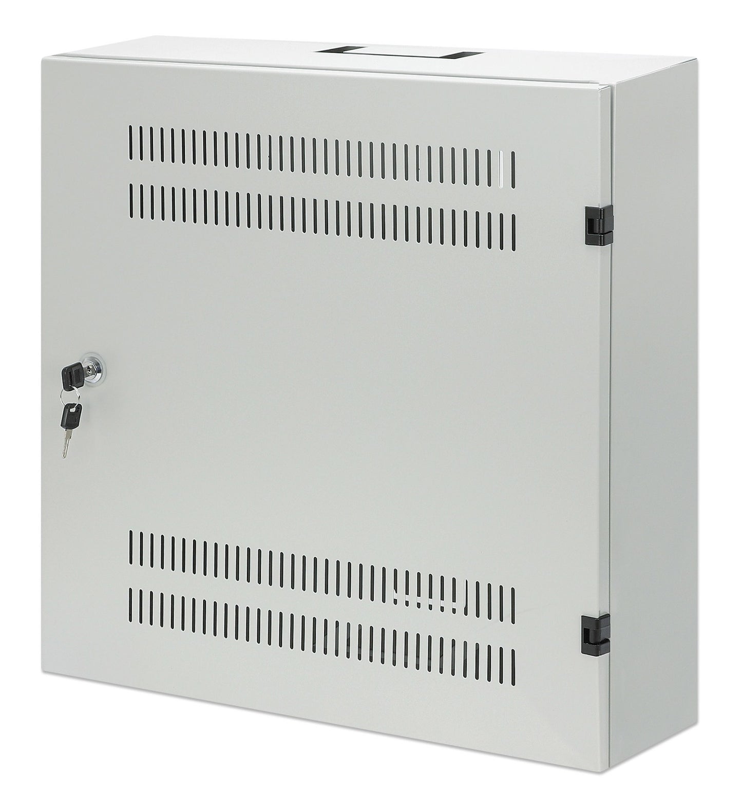Intellinet Low-Profile 19" Wall Mount Cabinet with 4U Horizontal and 2U Vertical Rack (Gray)
