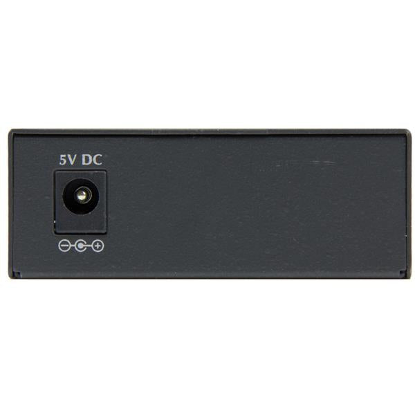 StarTech.com Multi-Mode (MM) LC Fiber Media Converter for 10/100/1000 Networks, Standalone Gigabit Ethernet to LC Converter, SFP Transceiver Included, 850nm, 550m - TAA Networking