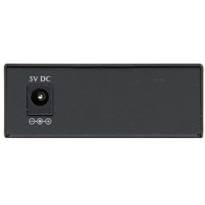 StarTech.com Multi-Mode (MM) LC Fiber Media Converter for 10/100/1000 Networks, Standalone Gigabit Ethernet to LC Converter, SFP Transceiver Included, 850nm, 550m - TAA Networking