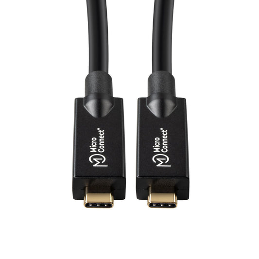 Microconnect USB3.2CC10OP USB cable USB 3.2 Gen 2 (3.1 Gen 2) 10 m USB C Black