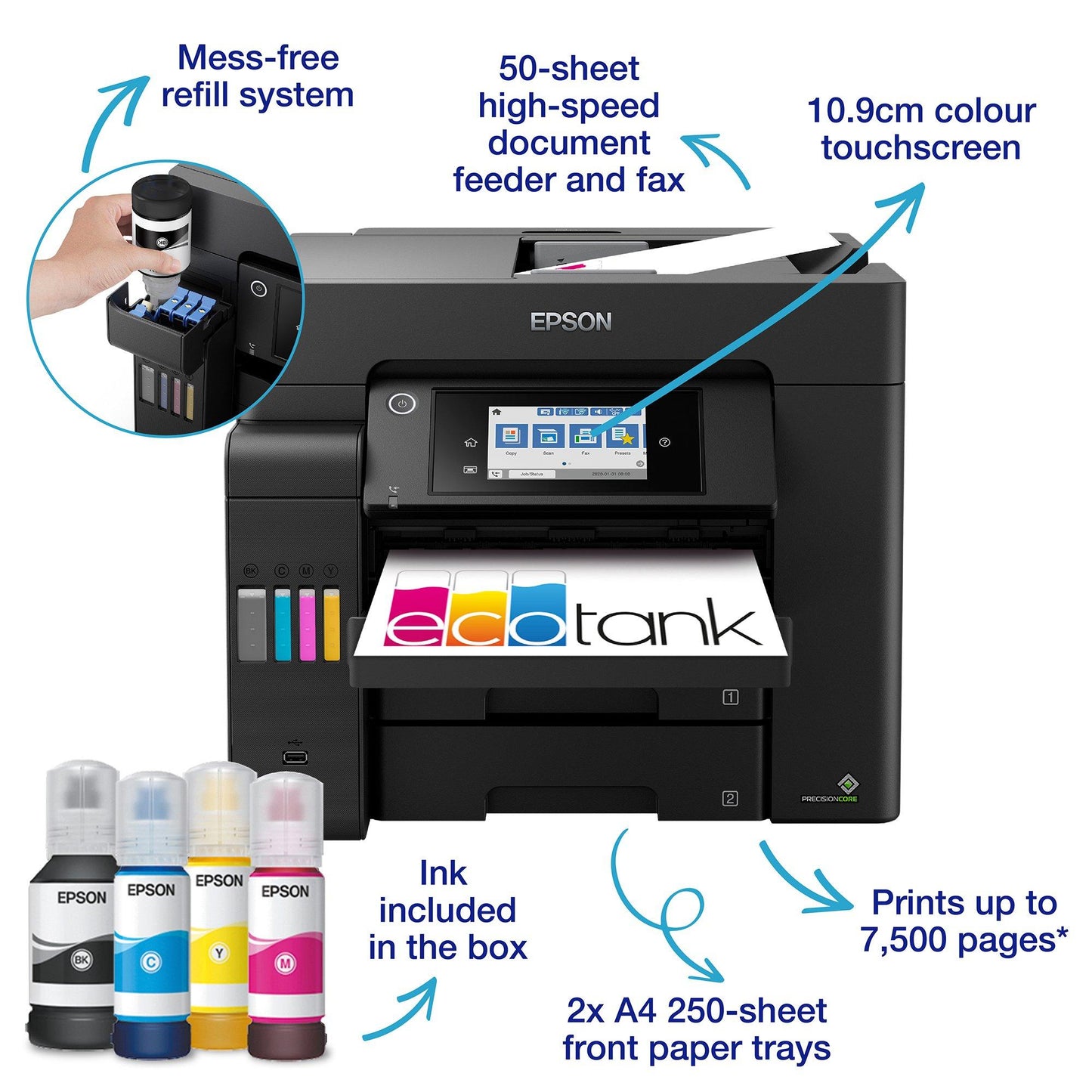 Epson EcoTank ET-5805 Inkjet A4 4800 x 2400 DPI 32 ppm Wi-Fi Printer