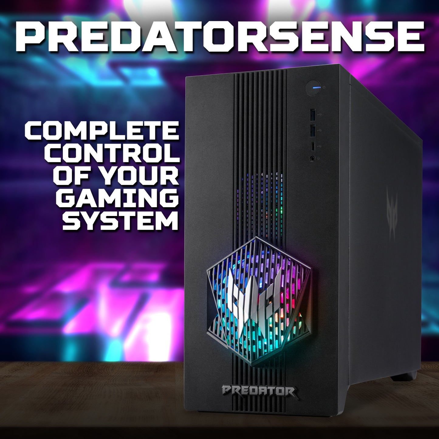 Acer Predator PO3-665 Gaming Core i5-14400F 16GB 512GB SSD NVIDIA GeForce RTX 5060 Desktop PC