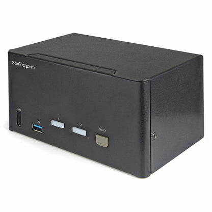 StarTech.com 2 Port Triple Monitor DisplayPort KVM Switch - 4K 60Hz UHD HDR