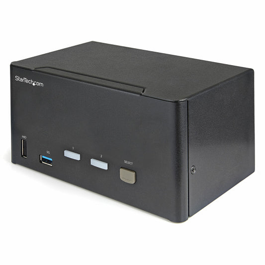 StarTech.com 2 Port Triple Monitor DisplayPort KVM Switch - 4K 60Hz UHD HDR
