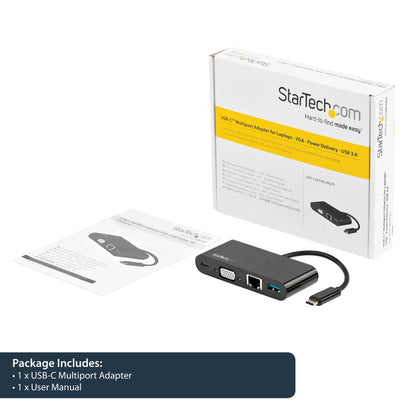 StarTech.com Multiport Adapter Mini USB-C Docking Station 60W