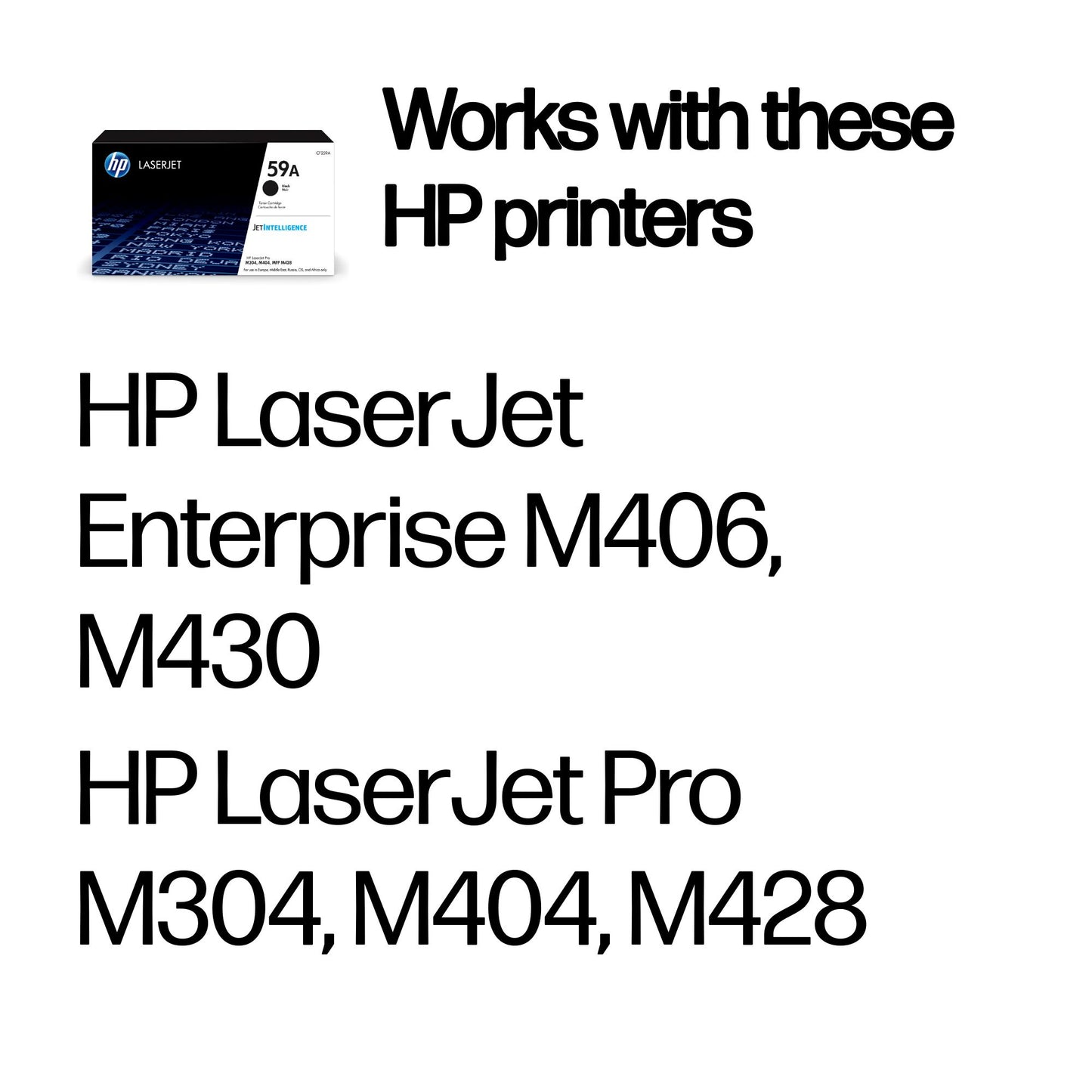 HP CF259A/59A Toner Cartridge (3K pages, HP LaserJet Pro M 304)