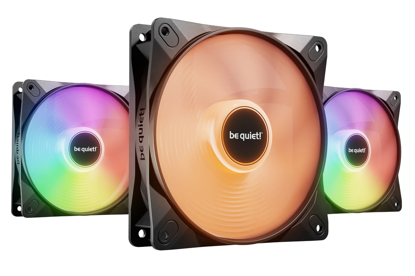 be quiet! LIGHT WINGS LX 120mm PWM High Speed 3-Pack Black Computer case Fan 12 cm 3 Cooling