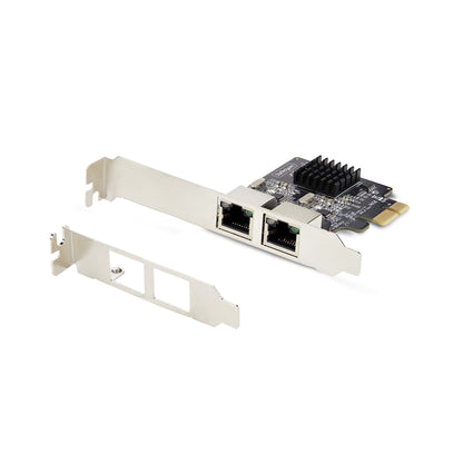 StarTech.com 2-Port Gigabit PCIe Network Adapter Card, 10/100/1000Mbps PCI Express