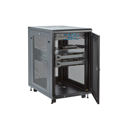 StarTech.com 18U Enterprise-Grade Server Rack Cabinet Kit, 19in Enclosed 4-Post Rack