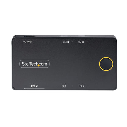 StarTech.com 2-Port USB-C KVM Switch, Single-4K 60Hz HDMI Monitor, Dual-100W Power