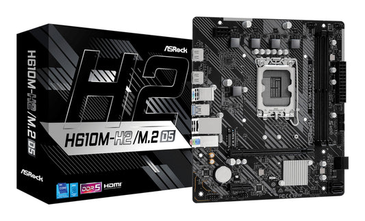 Asrock H610M-H2/M.2 D5 Intel H610 LGA 1700 micro ATX Motherboard