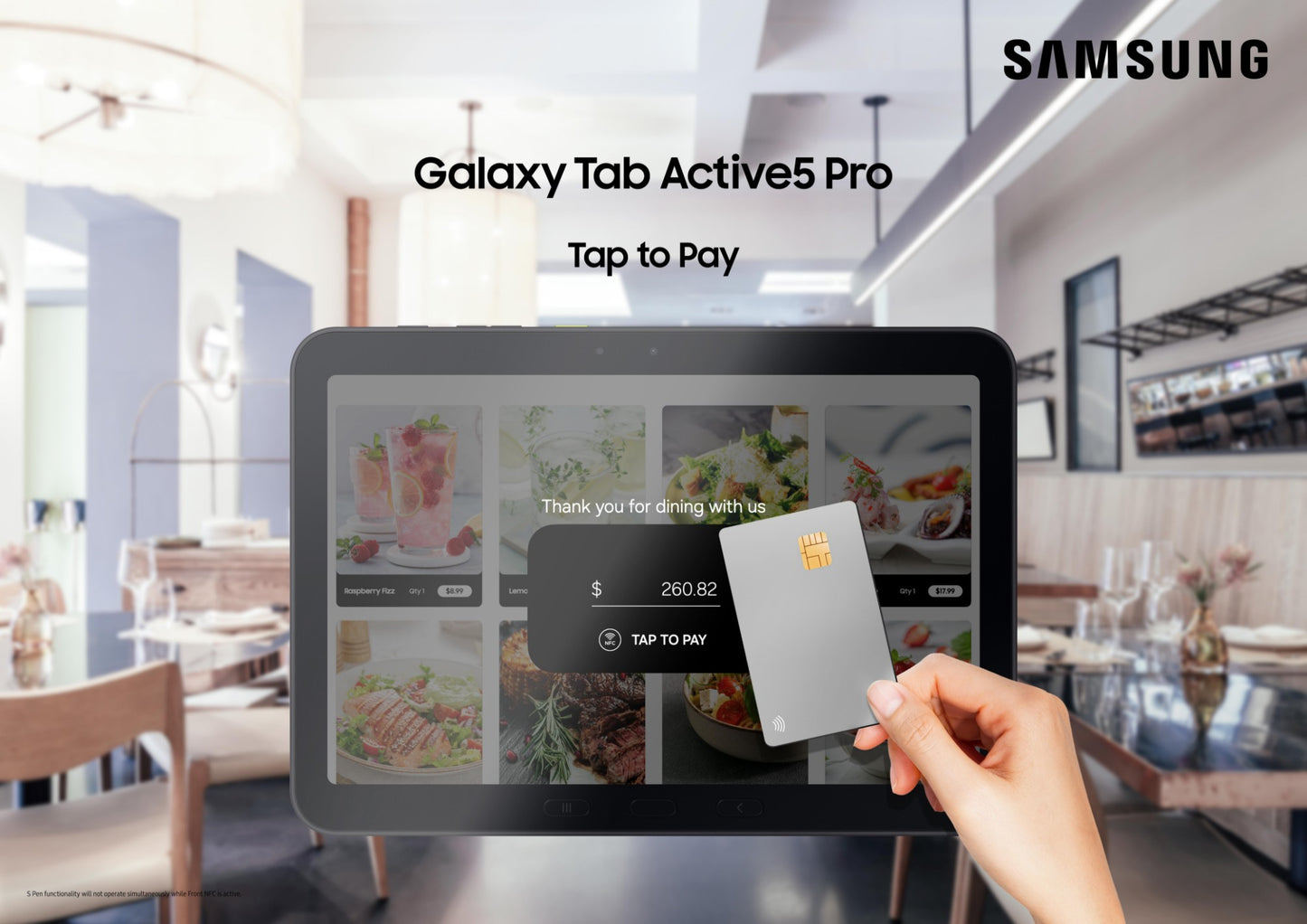 Samsung Galaxy Tab Active5 Pro Active5 Pro 5G Enterprise Edit Snapdragon LTE 256 GB Mobile Computer
