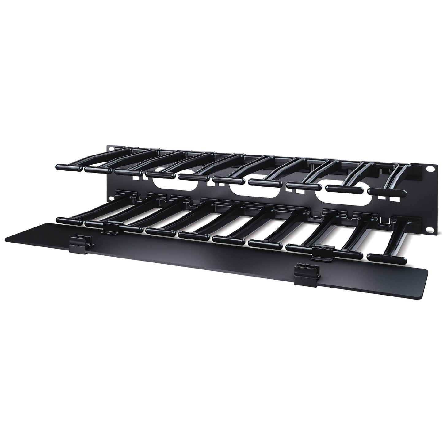 APC NetShelter Cable Management, Horizontal Cable Manager, 2U, Single Side with Rack (AR8606)