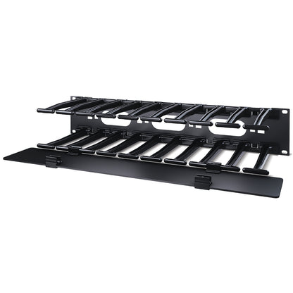APC NetShelter Cable Management, Horizontal Cable Manager, 2U, Single Side with Rack (AR8606)
