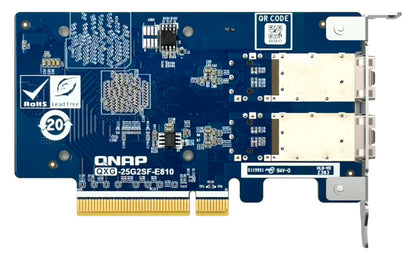 QNAP QXG-25G2SF-E810 network card Internal Fiber 25000 Mbit/s Network Adapter