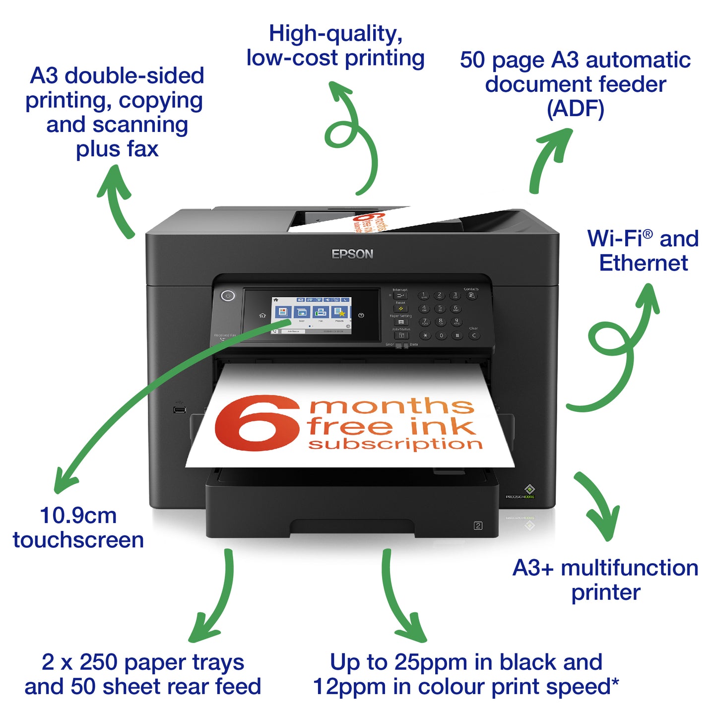 Epson WorkForce Pro WorkForce WF-7840DTWF Printer
