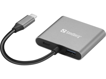 Sandberg USB-C Dock 2xHDMI+USB+PD Hub
