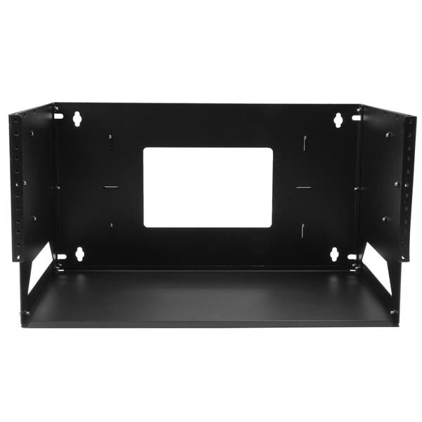 StarTech.com 2-Post 4U Open Frame Wall Mount Network Rack with Built-in Shelf, Wall