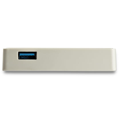 StarTech.com USB C to Gigabit Ethernet Adapter w/USB A Port - White 1Gbps NIC USB