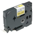 Brother Gloss Laminated Labelling Tape - 18mm, Black/Yellow label-making tape TZ Labels