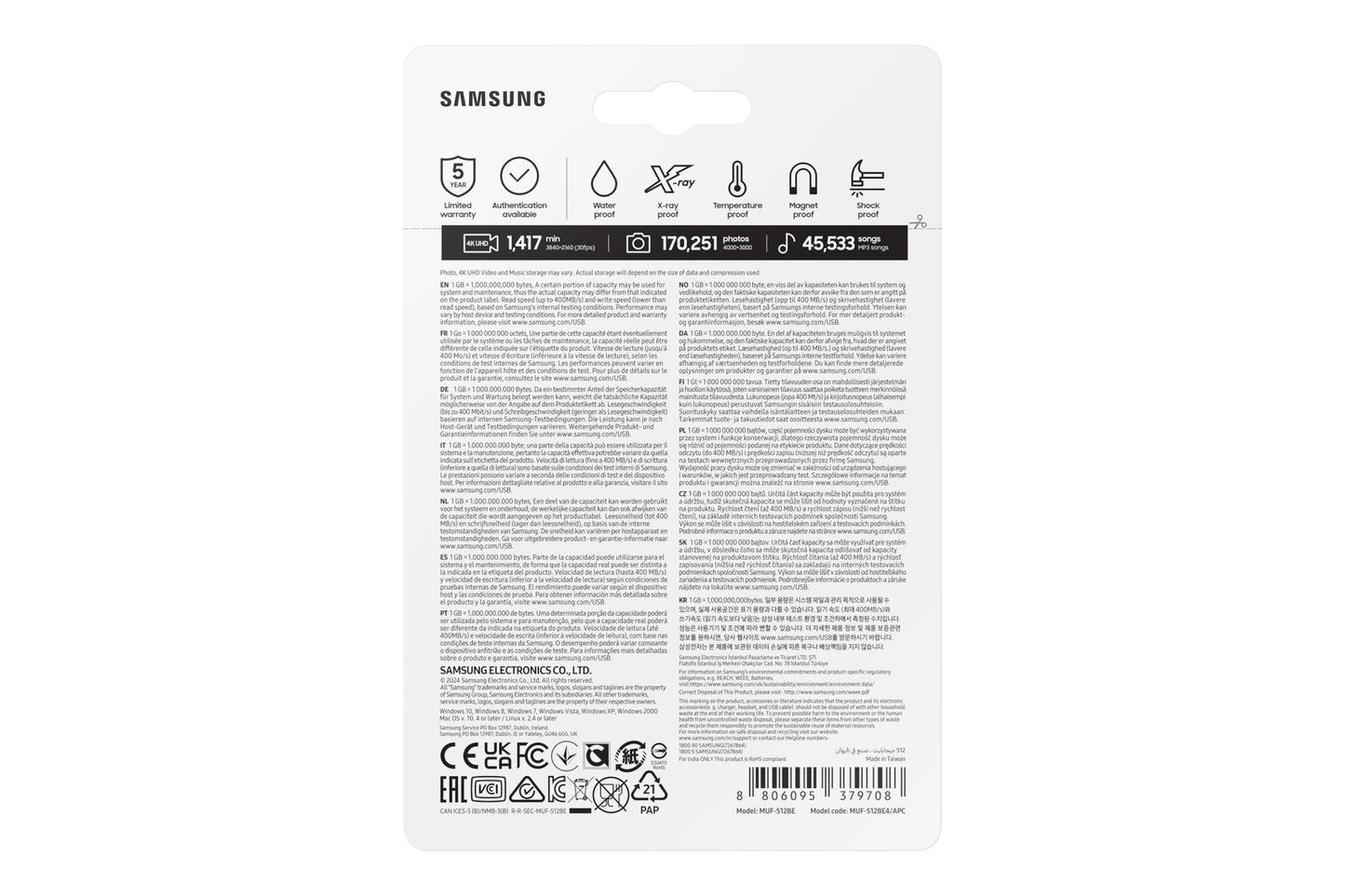 Samsung MUF-512BE4/APC 512GB HDD